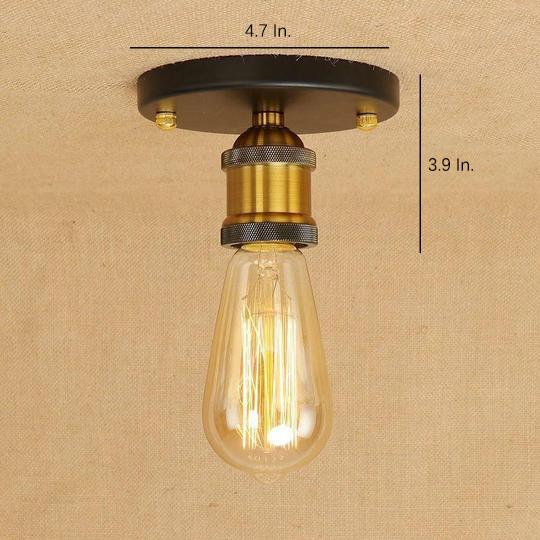 5'' Mini-Style Rustic LED Retro Flush Mount Lighting Ceiling Light