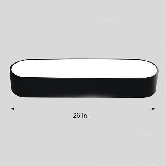 26'' Compact Modern Acrylic LED Flush Mount Ceiling Light