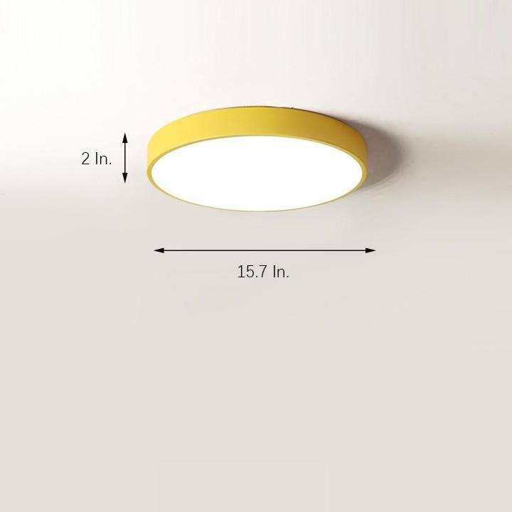 Sizable Flush Mount Ceiling Light with Customizable Color Options
