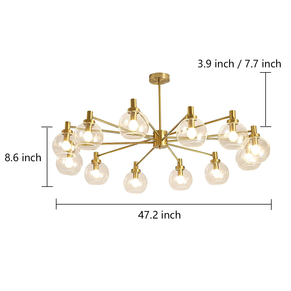 Sputnik Design LED Modern Ceiling Light Flush Mount Hanging Light