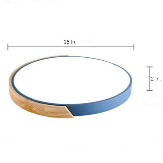 Circular LED Wood Nordic Ceiling Light