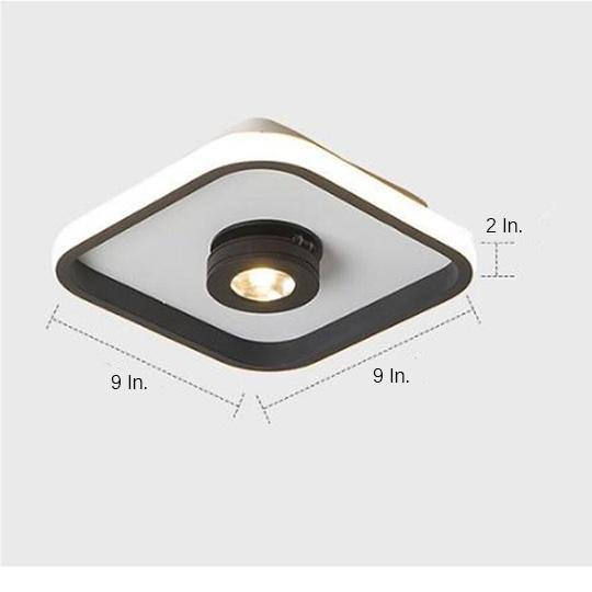 Rounded Square Adjustable LED Spotlight Ceiling Light