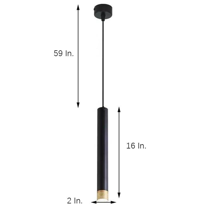 Elongated LED Industrial Linear Metal Pendant Light