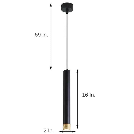 Elongated LED Industrial Linear Metal Pendant Light