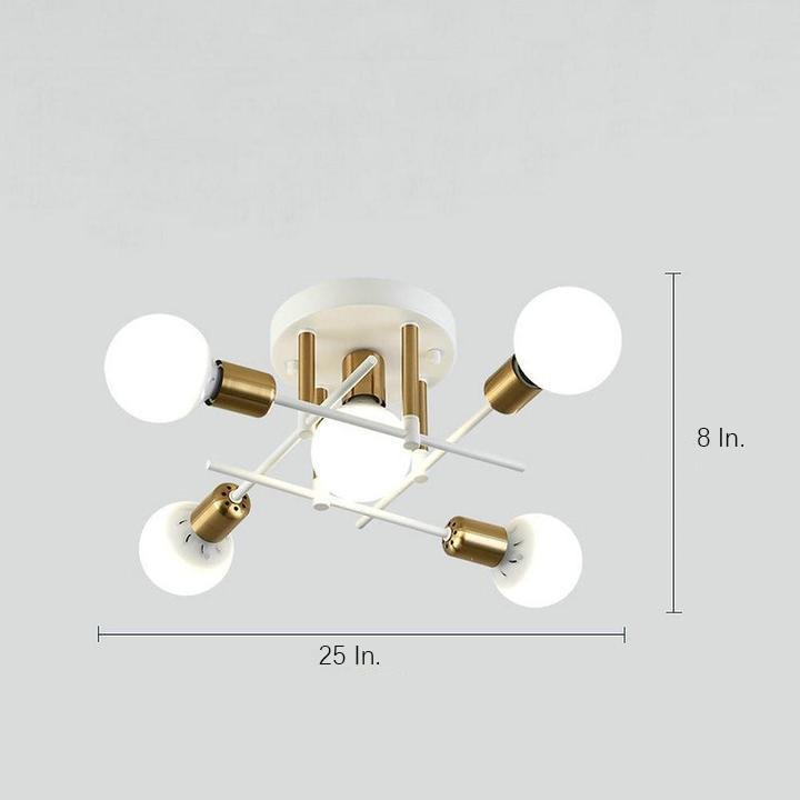 Geometric Artistic LED Country Nordic Ceiling Light Flush Mount