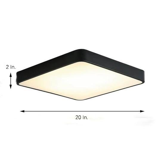 Square LED Modern Flush Mount Ceiling Light