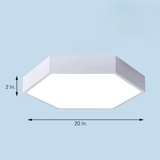 Hexagon LED Modern Flush Mount Ceiling Light