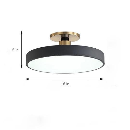 Thick Circular LED Flush Mount Ceiling Light
