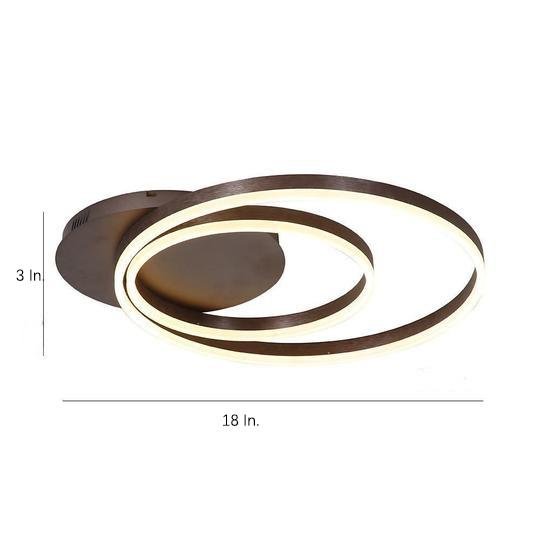 Multi Circles Dimmable LED Modern Flush Mount Ceiling Light