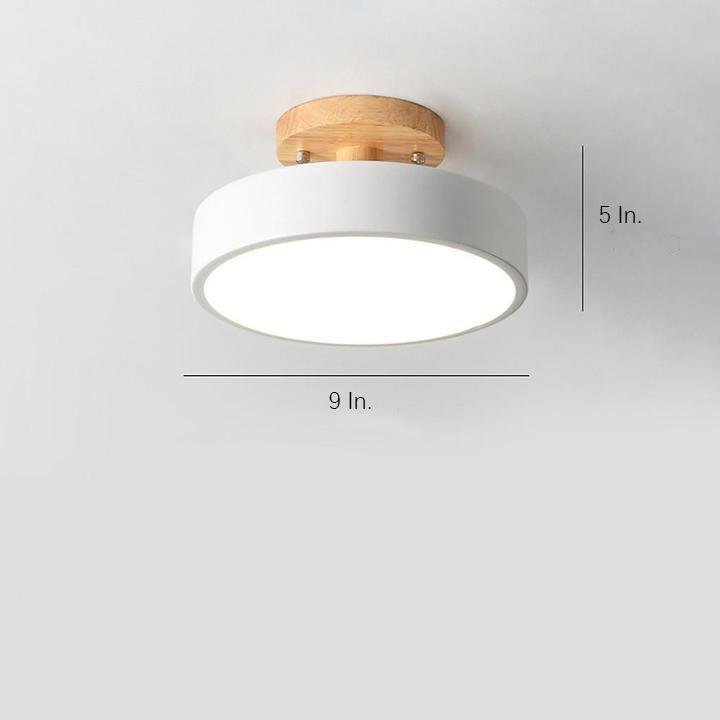 Round Shapes 3-Step Dimming LED Modern Flush Mount Ceiling Light