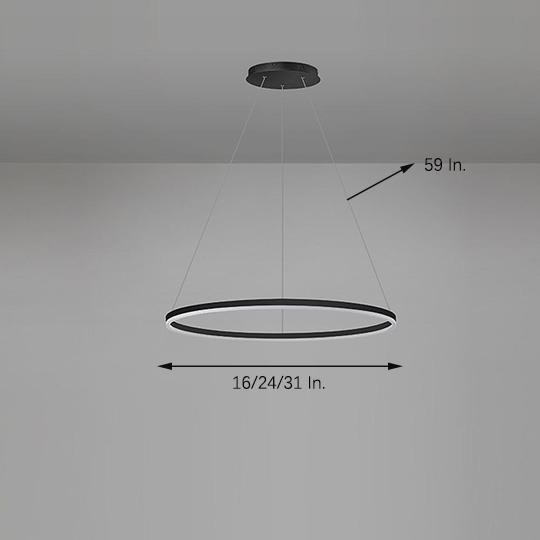 Circle LED Modern Chandelier Pendant Light
