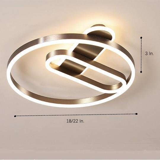 Geometric Circle LED Modern Flush Mount Ceiling Light