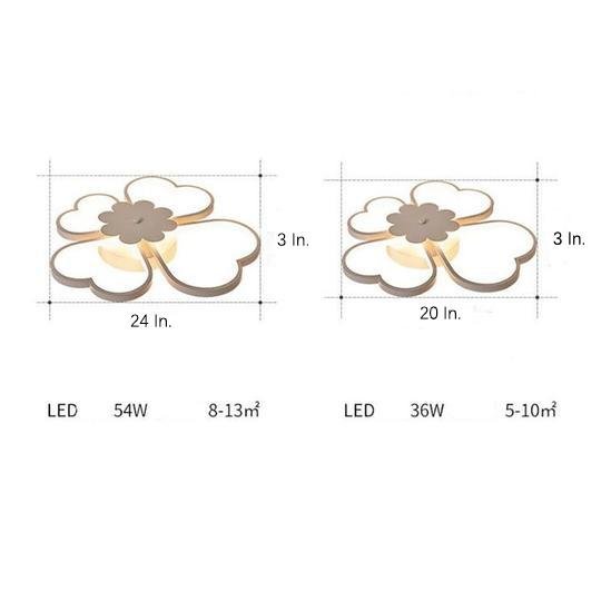 Bespoke Metal Flower LED Flush Mount Ceiling Light