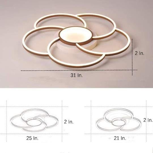 Geometric LED Flush Mount Ceiling Lights