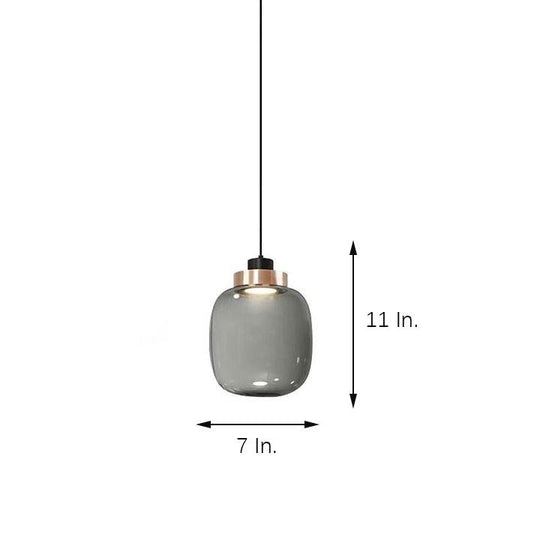 Round Globe LED Nordic Glass Pendant Light Hanging Lamp