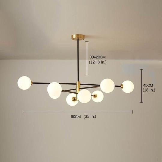 Industrial Modern Cluster Globe Geometric Pendant Light