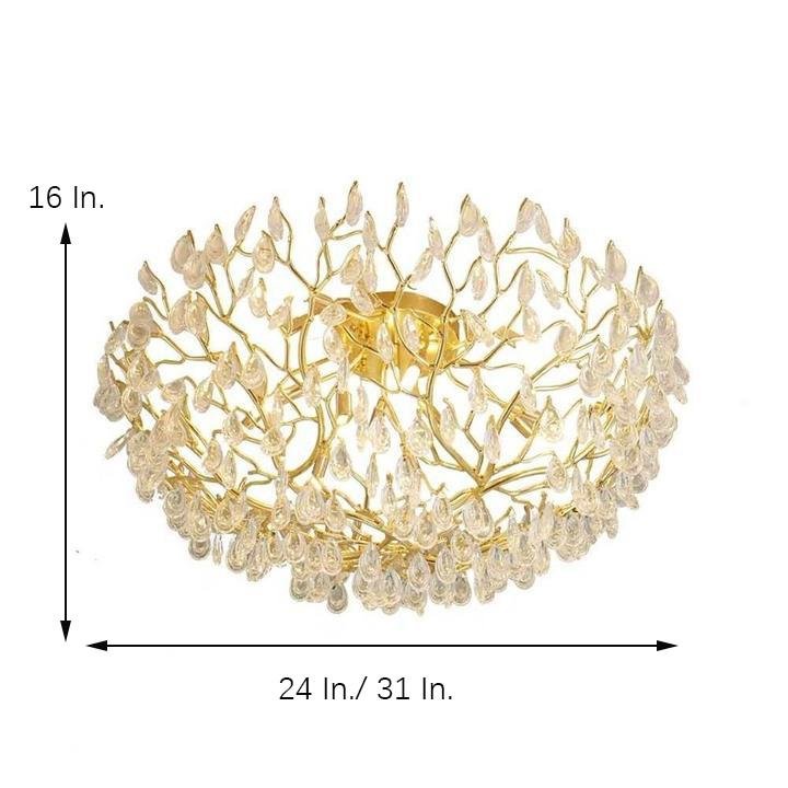 Firefly Sputnik LED Flush Mount Chandelier