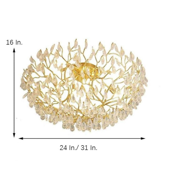 Firefly Sputnik LED Flush Mount Chandelier