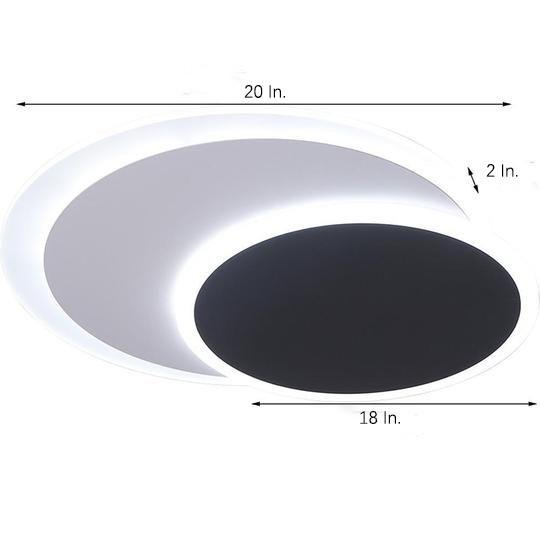 Square Double-Layer LED Flush Mount Ceiling Light – Minimalist Modern Design