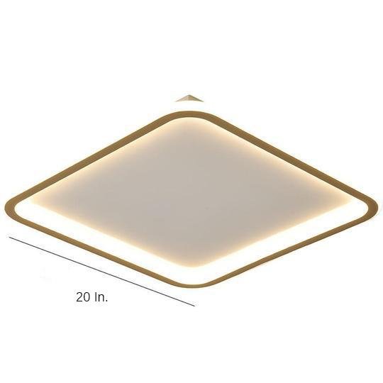Minimalist Square and Circular Dimmable LED Flush Mount Ceiling Light