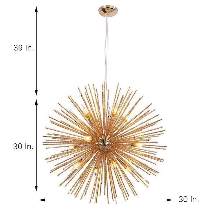 Unique Globe Design LED Electroplated Metal Pendant Light