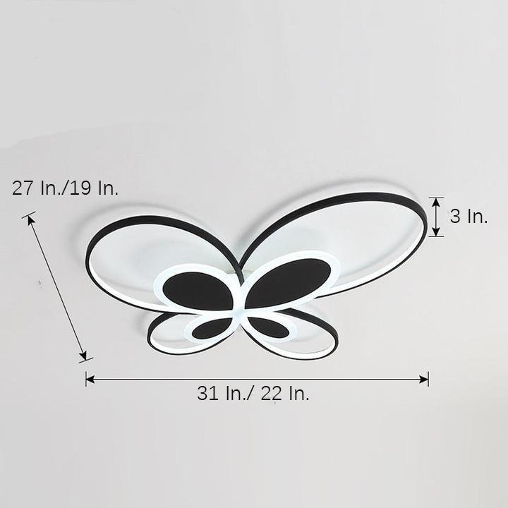 Cluster Dimmable Butterfly LED Flush Mount Ceiling Light for Baby & Kids