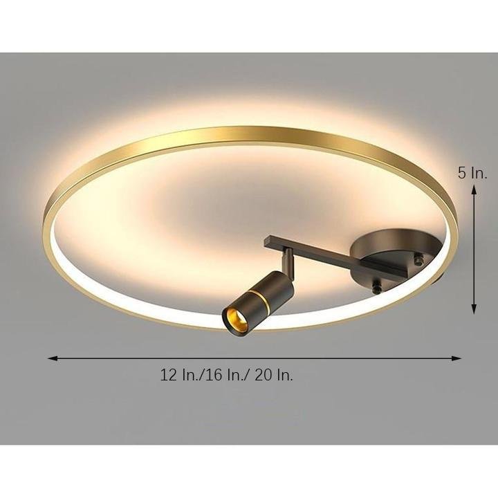 LED Circle Spotlight Dimmable Flush Mount Ceiling Light