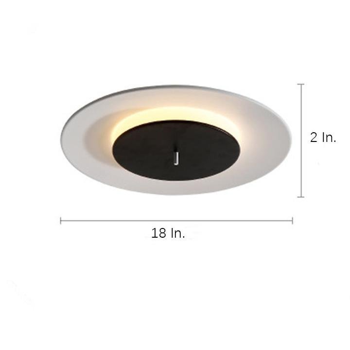 2 Circles LED Modern Flush Mount Ceiling Light