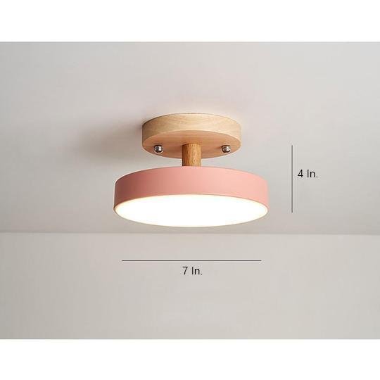 Round Minimalist Drum LED Flush Mount Ceiling Light