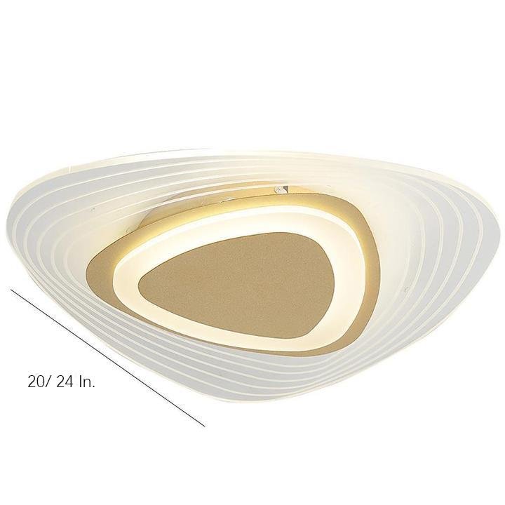 Geometric Shaped Nordic LED Semi-Flush Mount Ceiling Light
