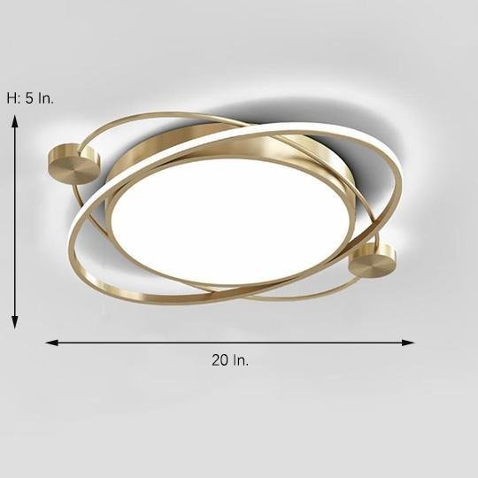 Circular Dimmable LED Nordic Ceiling Light Flush Mount Lighting