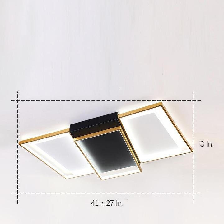Rectangle & Round LED Modern Flush Mount Ceiling Light