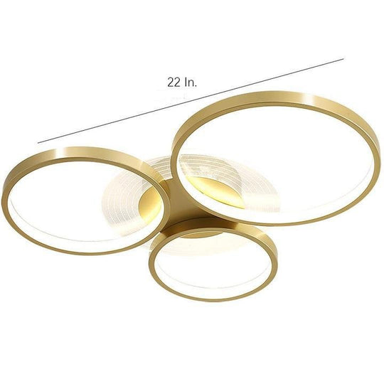 Circles LED Nordic Flush Mount Ceiling Light