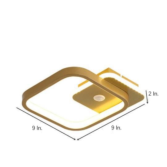 2 Overlapping Triangles LED Flush Mount Ceiling Light