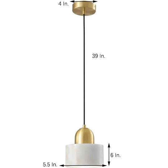 Modern Metal Marble Mini Pendant Light – Classic Artistic Design