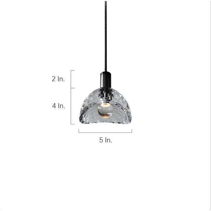 LED Nordic Crystal Pendant Light for Dining and Living Spaces
