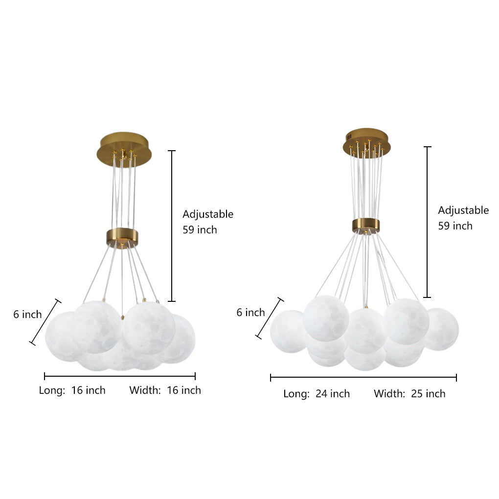 Modern Cluster Globe LED Chandelier Pendant Light