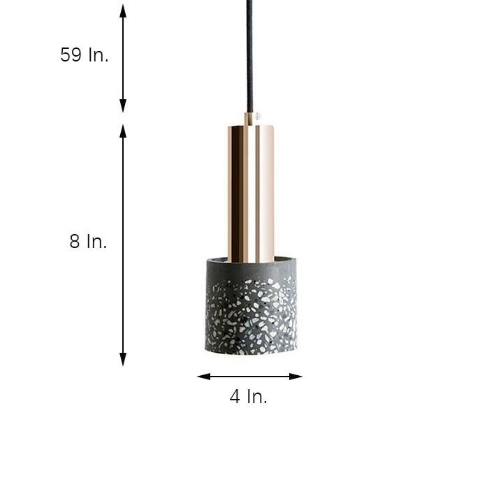 Cylinder Concrete LED Nordic Pendant Light