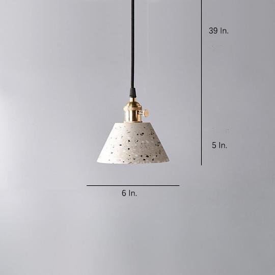 Cone Shaped Ceramic LED Modern Pendant Light