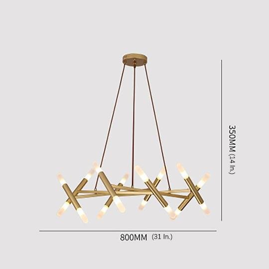 Creative Metal Design 16-Light LED Industrial Chandelier