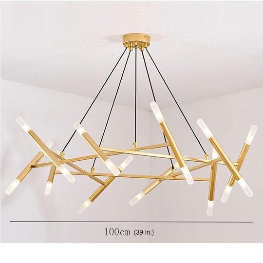 Creative Metal Design 16-Light LED Industrial Chandelier