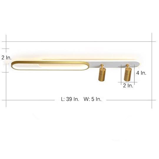 Spotlight Rectangles – Metal Modernist Flush Mount LED Ceiling Light