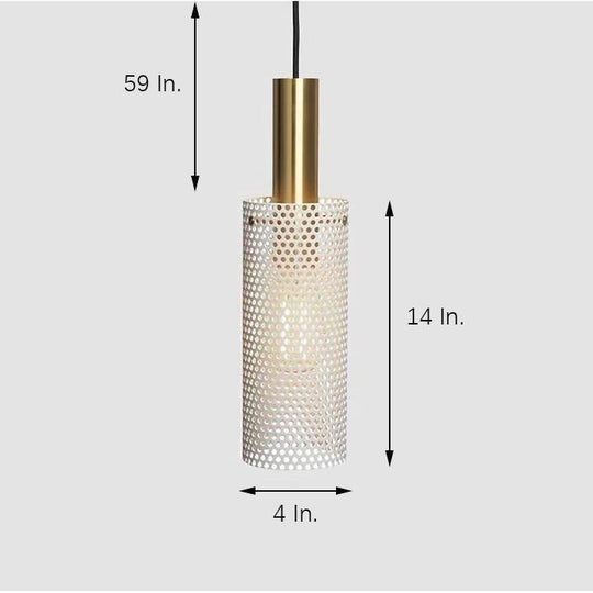 Cylinder Hanging Metal LED Pendant Light