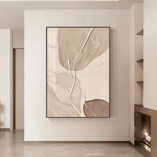 Earthy Tones Zen Stones Canvas Wall Art Unframed