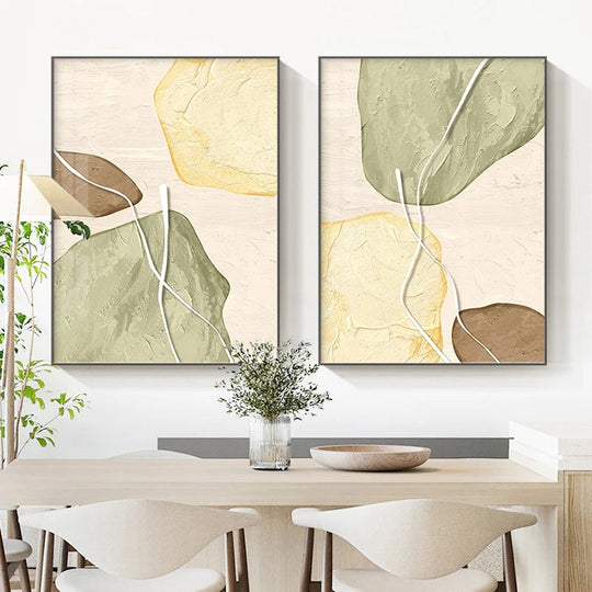 Earthy Tones Zen Stones Canvas Wall Art Unframed