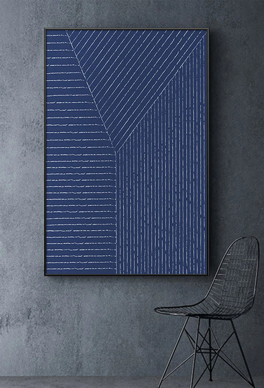 Fine Lines Modern Aesthetics Abstract Canvas Wall Art Unframed