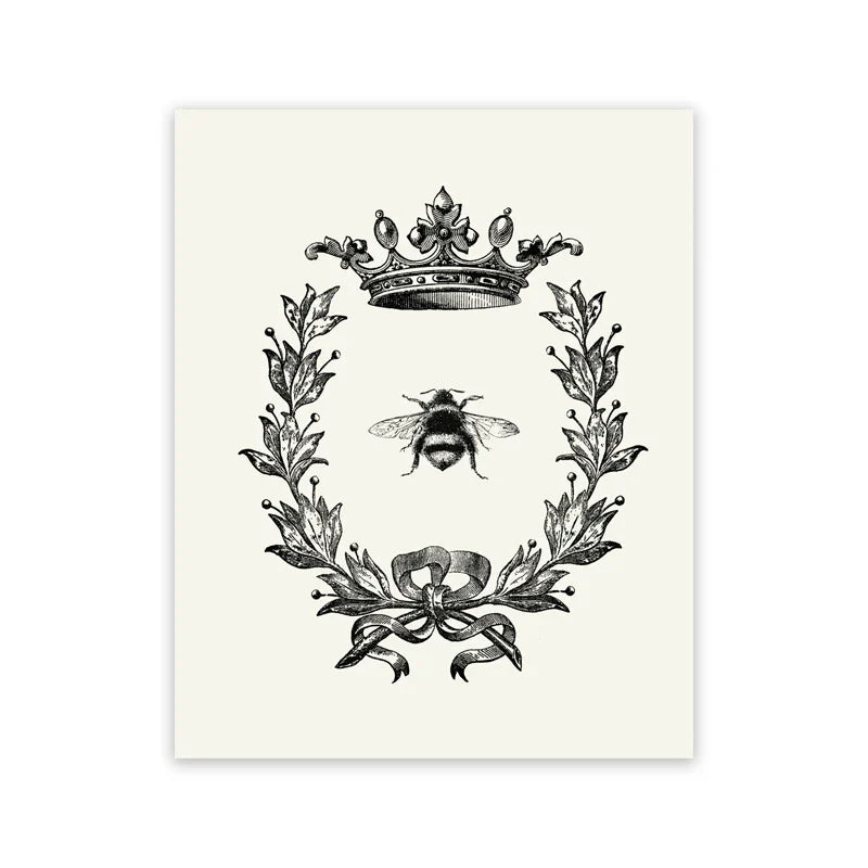 Bathroom Rules French Quotes Black White Canvas Wall Art