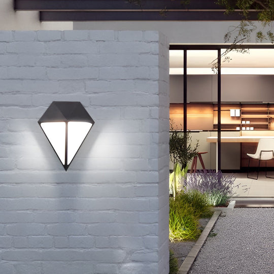 Creative Geometric LED Outdoor Wall Sconce Waterproof Light