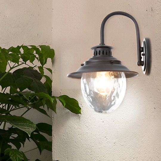 Creative Glass and Metal Modern Waterproof Outdoor Wall Lamp