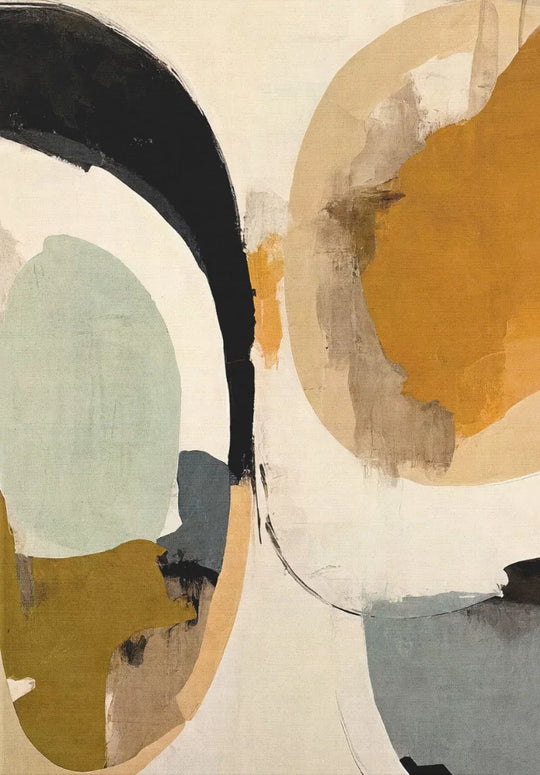 Neutral Abstract Canvas Wall Art For Modern Interiors Unframed